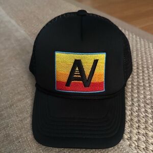 Aviator Nation Logo Rainbow Vintage Trucker Hat